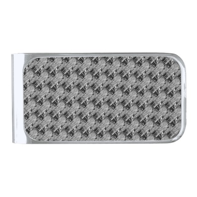 #OCEAN&SKY #THESURFINGMERMAID @ MAGHIE.ORG SILVER FINISH MONEY CLIP (Front)