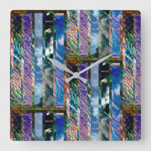#OCEAN&SKY #THESURFINGMERMAID @ MAGHIE.ORG SQUARE WALL CLOCK