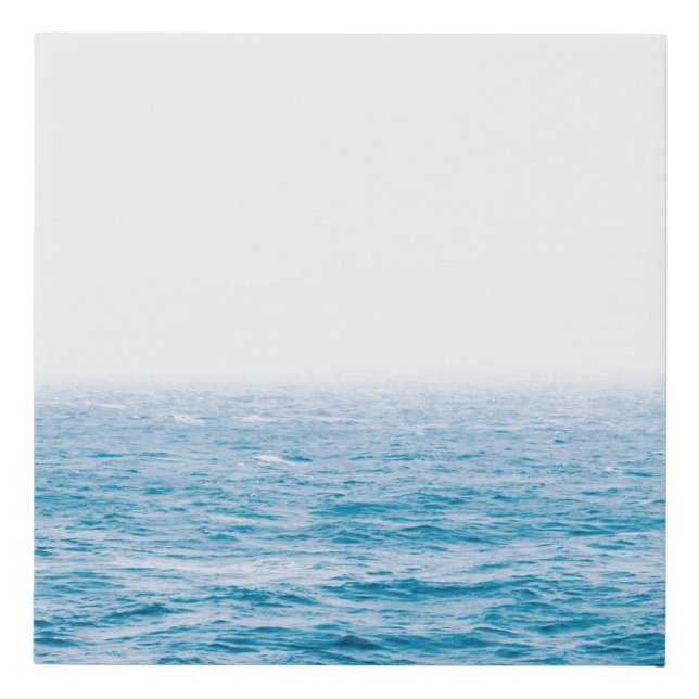 Ocean Skyline Seascape Faux Canvas Print (Front)
