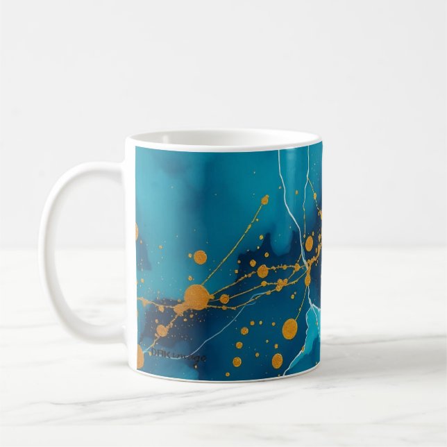 "Ocean Splash" mug by DAKiimage (Left)
