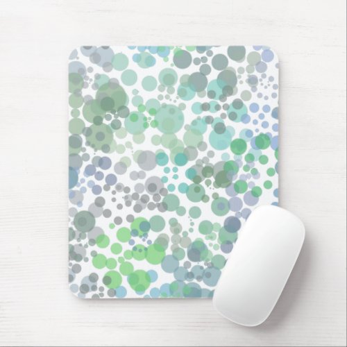 Ocean Spray Water Drops Watercolor Art Mouse Pad