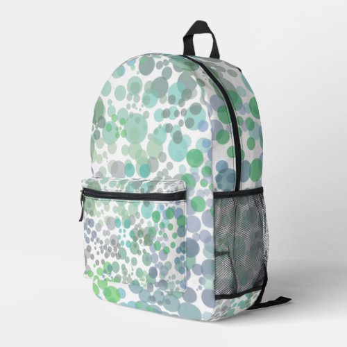 Ocean Spray Water Drops Watercolor Art Printed Backpack