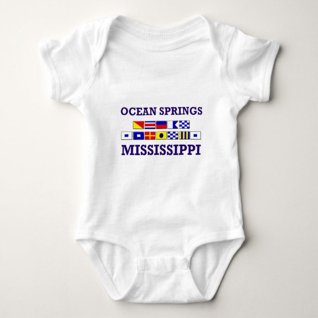 Ocean Springs Baby Bodysuit (Front)