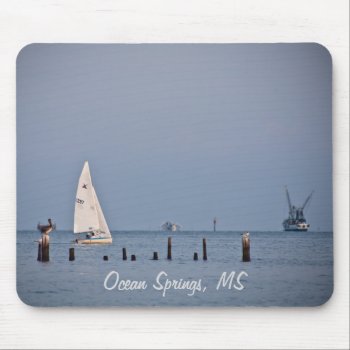 Ocean Springs Boats Mouse Pad by jonicool at Zazzle