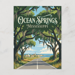 Ocean Springs Mississippi Postcard