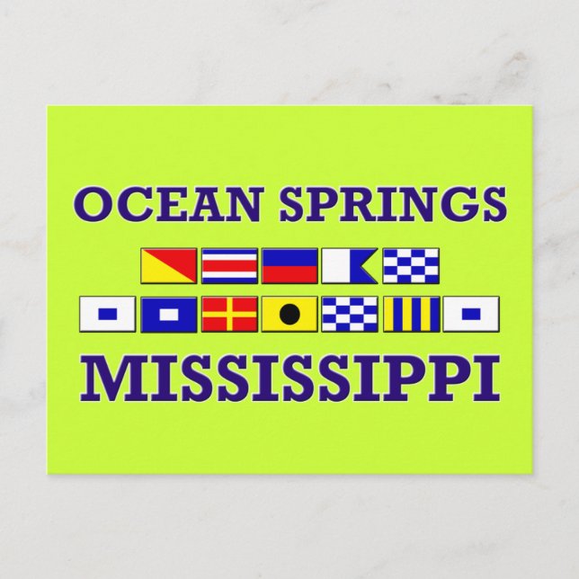Ocean Springs Postcard (Front)