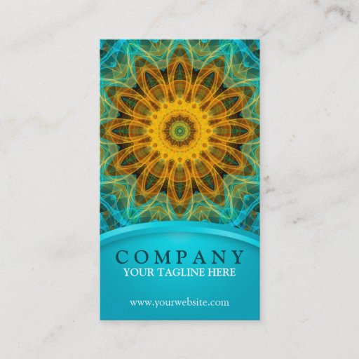 Customizable Ocean Star Mandala Business Card Template