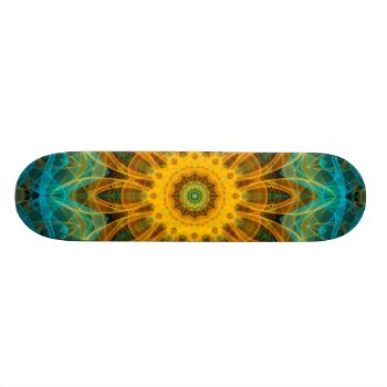 Ocean Star Mandala Skateboard Deck by WavingFlames at Zazzle