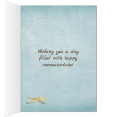 ocean starfish and beach flowers cards (Inside (Right))