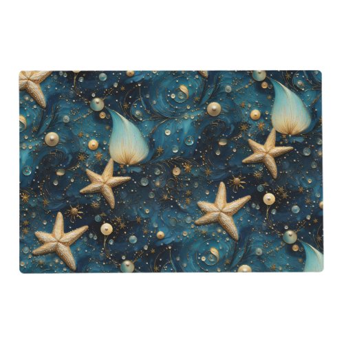 Ocean Starfish Pattern Laminated Placemat