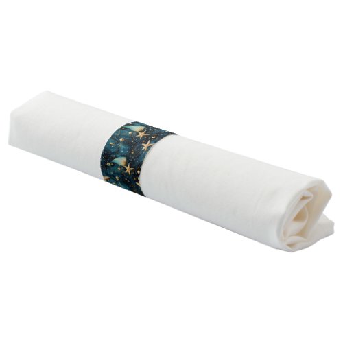 Ocean Starfish Pattern Napkin Bands