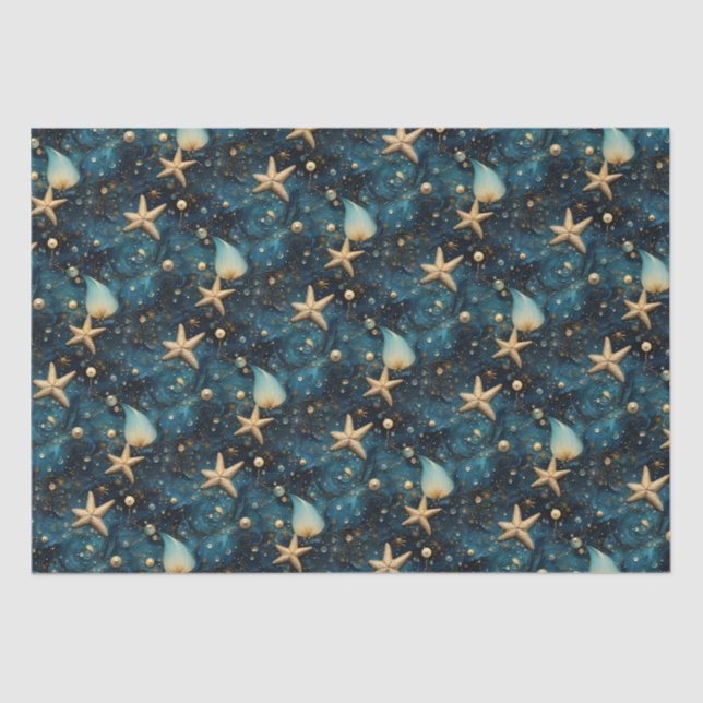 Ocean Starfish Pattern Tissue Paper (Front)