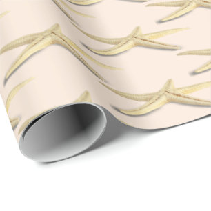 ocean starfish wrapping paper