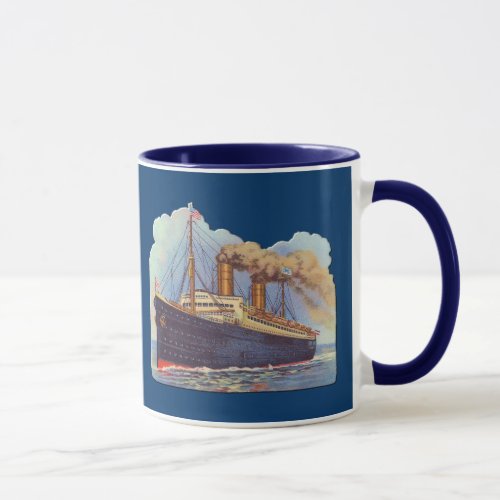 Ocean Steam Liner Ship Mug