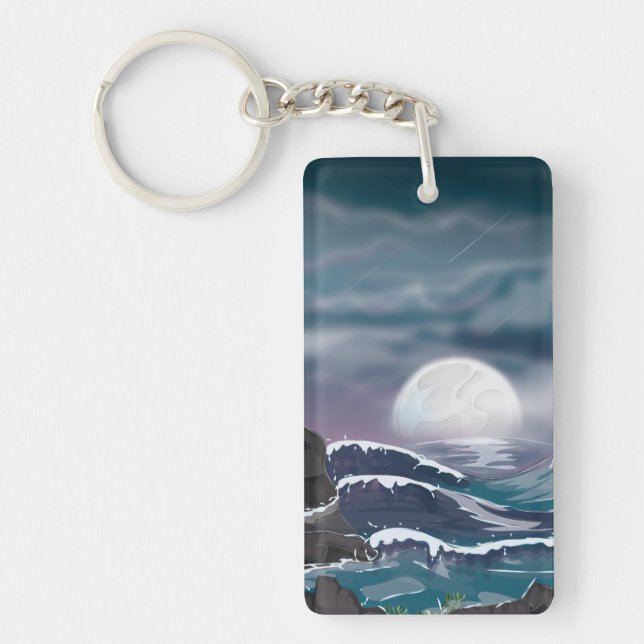 Ocean Storm Keychain (Front)