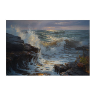 Ocean Storm Poster – Dramatic Seascape Wall Art