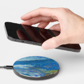Ocean Stream Acrylic Fluid Art Wireless Charger (Hand)