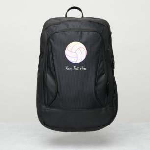 Ocean Summer Beach Waves Volleyball Personalized Port Authority® Backpack