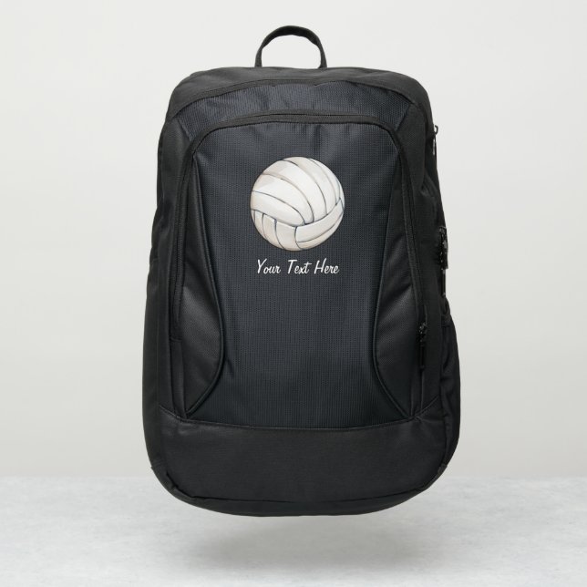 Ocean Summer Beach Waves Volleyball Personalized   Port Authority® Backpack (Front)
