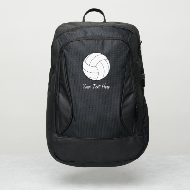 Ocean Summer Beach Waves Volleyball Personalized   Port Authority® Backpack (Front)