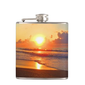 Ocean Sun Flask by JTHoward at Zazzle