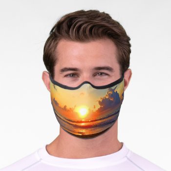 Ocean Sun  Premium Face Mask by JTHoward at Zazzle