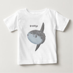 Ocean sunfish mola mola cute cartoon baby T-Shirt