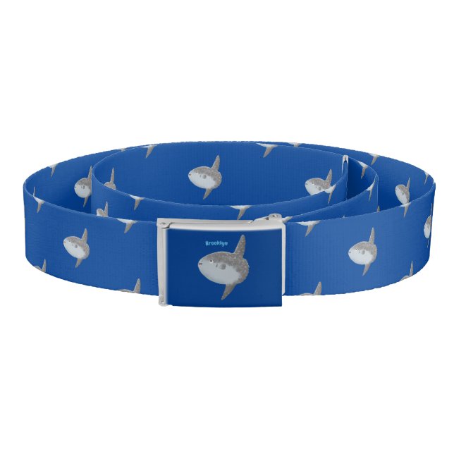 Ocean sunfish mola mola cute cartoon belt (Coil)