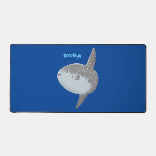 Ocean sunfish mola mola cute cartoon desk mat