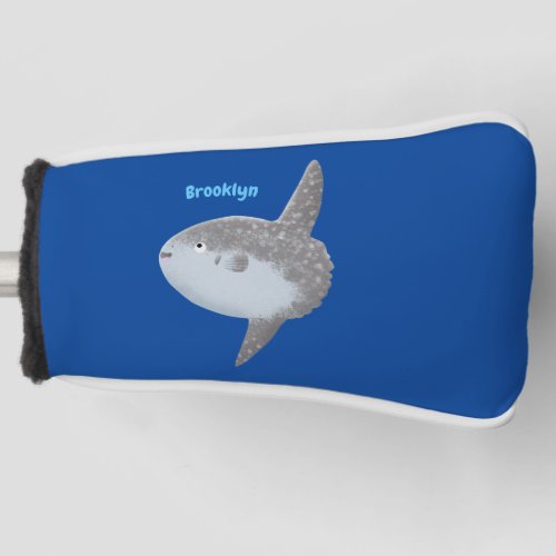 Ocean sunfish mola mola cute cartoon golf head cover