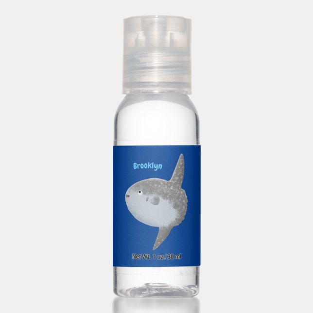 Ocean sunfish mola mola cute cartoon  hand sanitizer (Front)