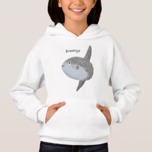 Ocean sunfish mola mola cute cartoon hoodie