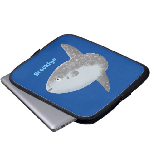 Ocean sunfish mola mola cute cartoon laptop sleeve