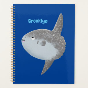 Ocean sunfish mola mola cute cartoon planner