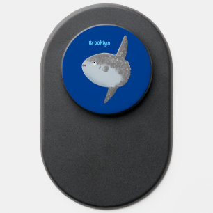 Ocean sunfish mola mola cute cartoon PopSocket