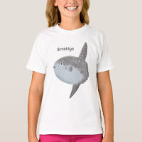Ocean sunfish mola mola cute cartoon T-Shirt