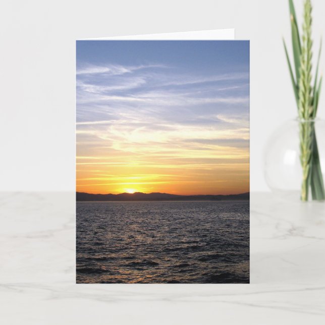 Ocean Sunrise Announcement (Front)