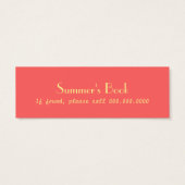 Ocean Sunrise Bookmarks (Back)