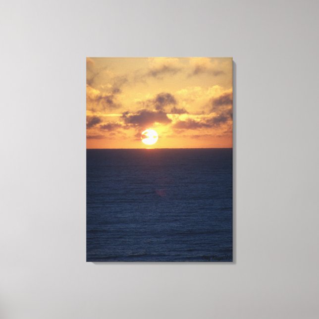 Ocean Sunrise Canvas Print (Front)