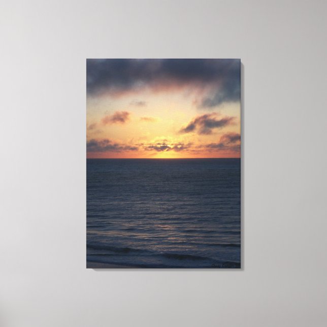 Ocean Sunrise II Canvas Print (Front)