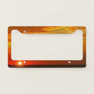 Ocean Sunrise License Plate Frame