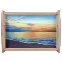 Ocean sunrise painting by Mandy Roeing