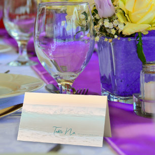 Ocean Sunrise Tented Escort or Place Cards