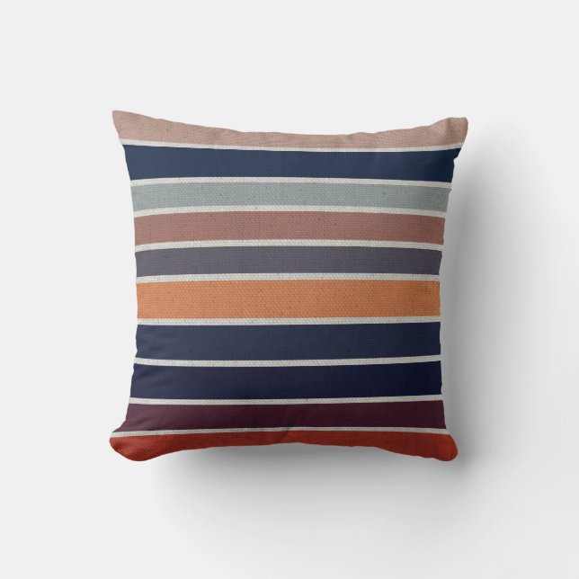 Ocean Sunrise Throw Pillow (Front)
