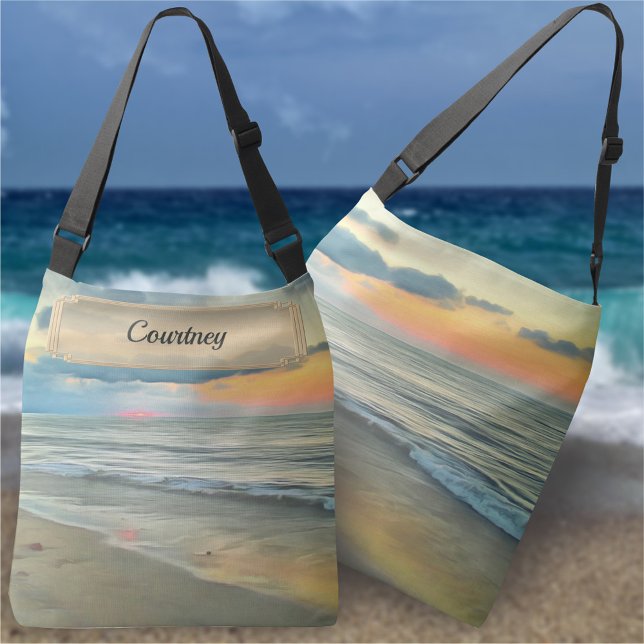 Ocean Sunset 0735 Crossbody Bag (Creator Uploaded)