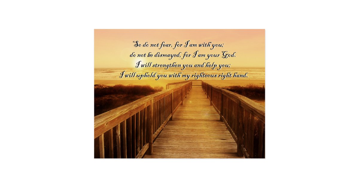 Ocean, Sunset and Bible Verse Postcard | Zazzle