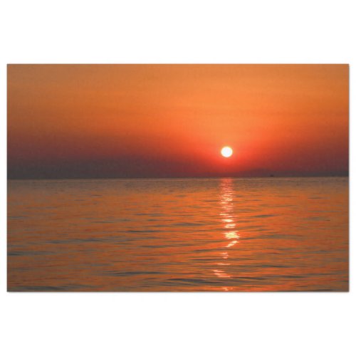 Ocean Sunset Background Decoupage  Tissue Paper