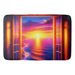 Ocean Sunset Bath Mat