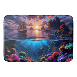 Ocean Sunset Bath Mat