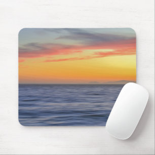 Ocean Sunset Deep Blue Water Mouse Pad
